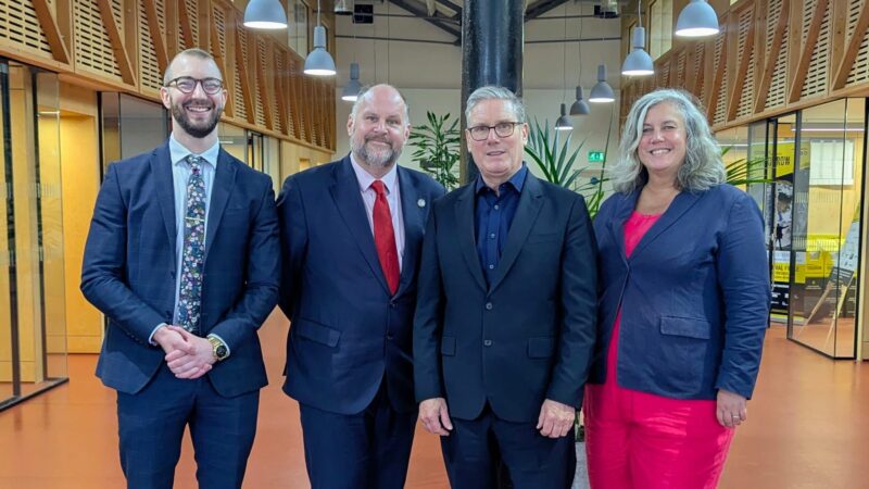 Will, Jim, Keir and Heidi at the Carriage Works